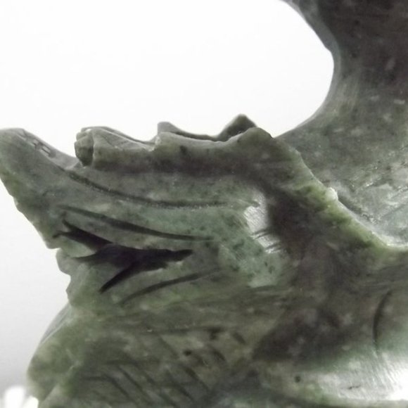 Vintage Chinese Carved Soapstone Dragonlike Figure - Picture 4 of 10